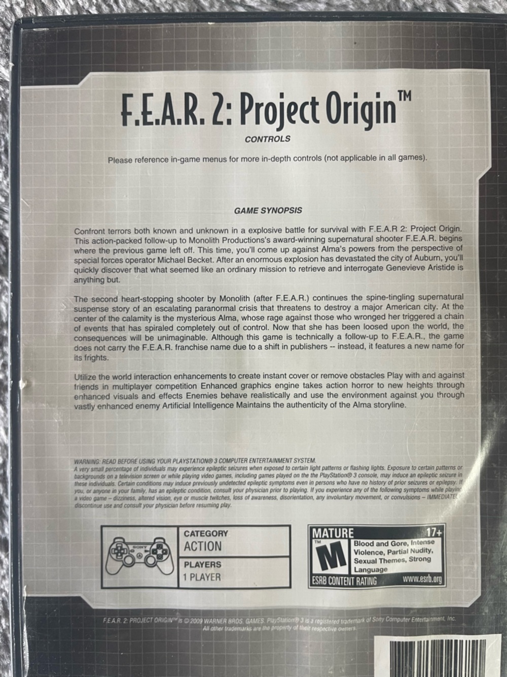 Fear 2 Project Origin PS3 - Picture 3 of 3